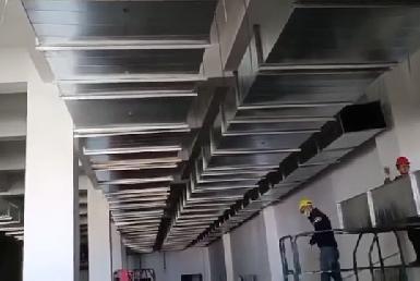 消防排煙施工現場