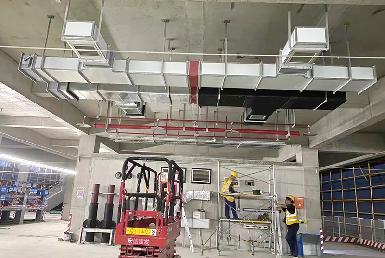 消防排煙工程安裝現場